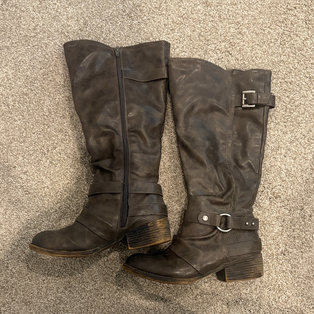 Stylish Brown Knee-High Boots